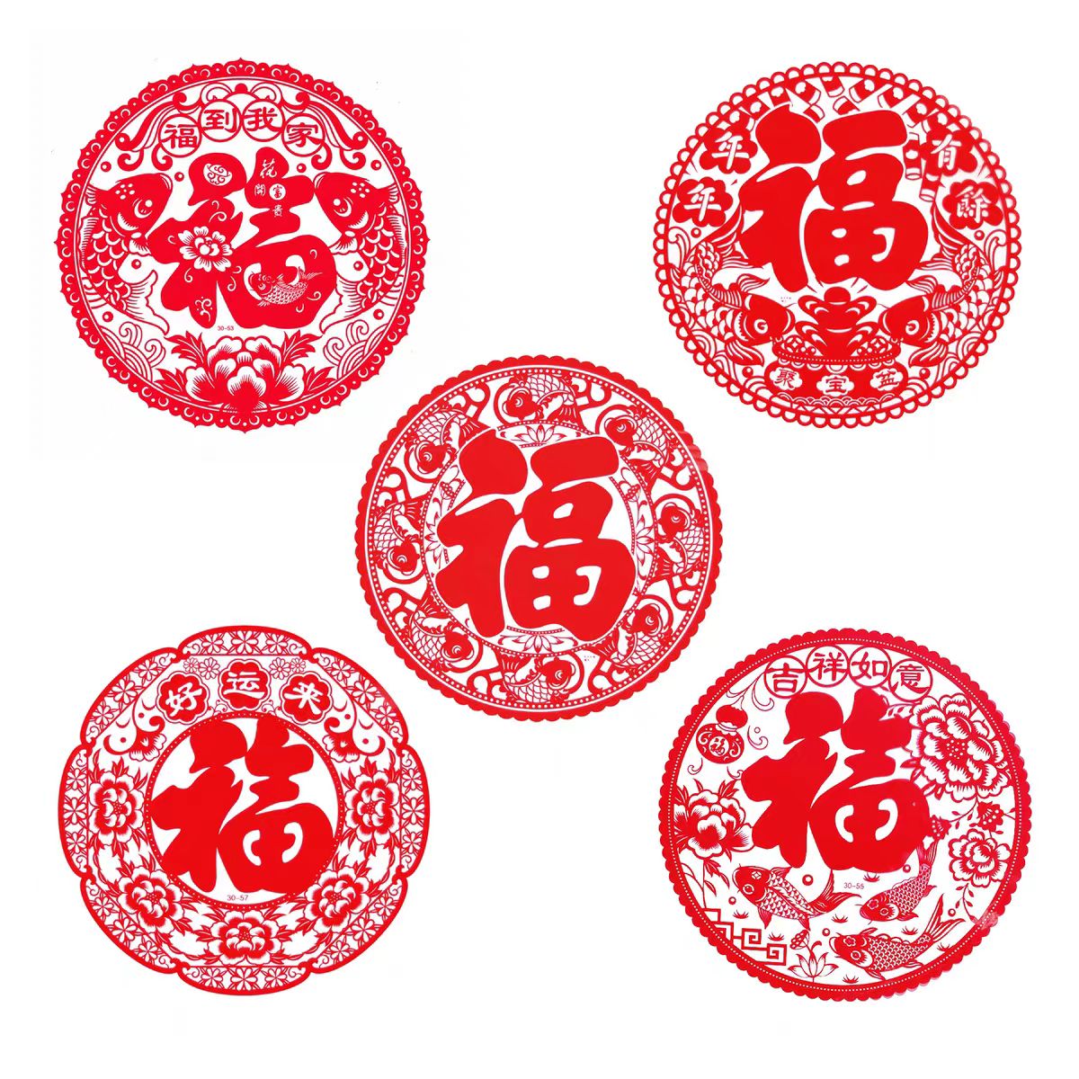 靜電窗花｜｜免膠黏貼｜客製圖案+文字｜春節佈置首選